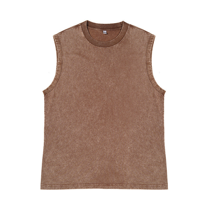 Camiseta sin manga para. Hombre de algodón camiseta suelta