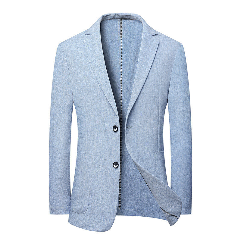 Saco Ligero de Vestir para Hombre – Blazer Elegante de Primavera y Verano