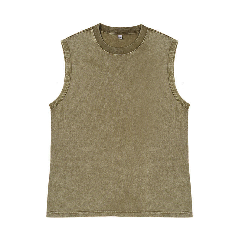 Camiseta sin manga para. Hombre de algodón camiseta suelta