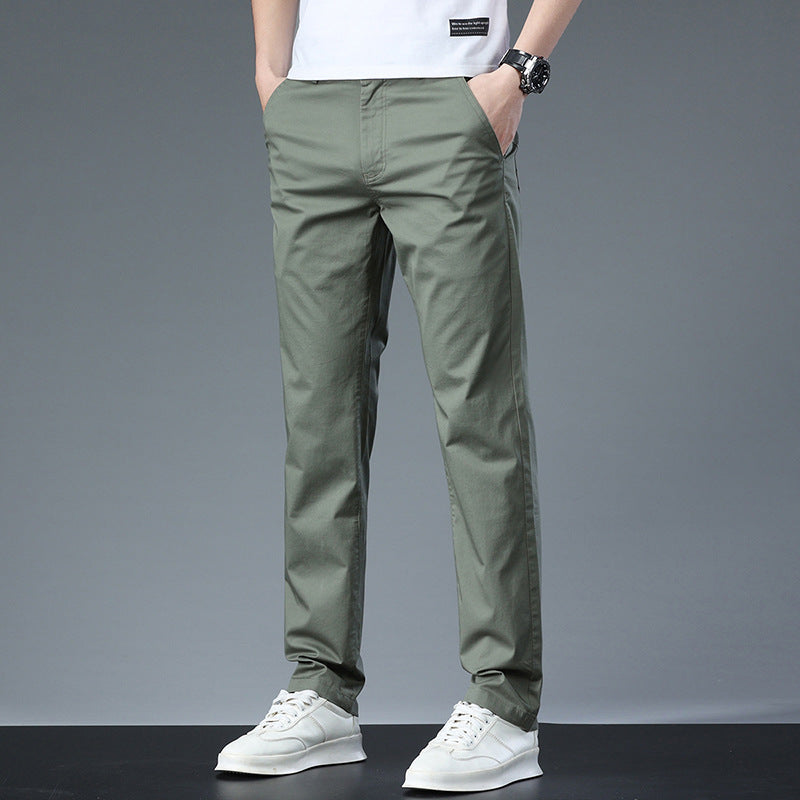 Pantalón Casual de Algodón para Hombre Color Gris – Estilo Elegante y Cómodo