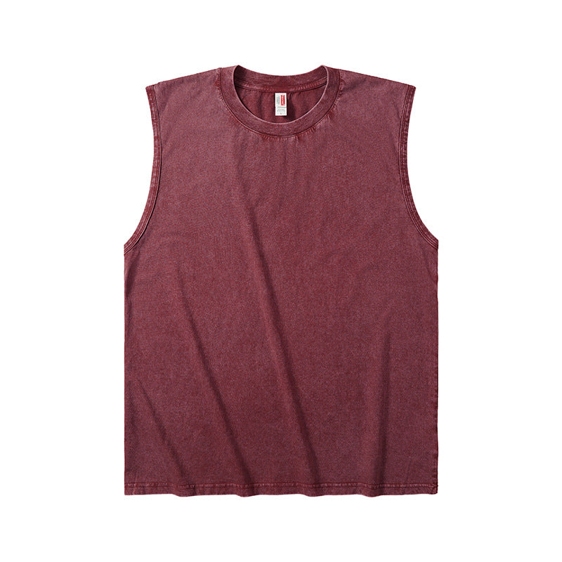 Camiseta sin manga para. Hombre de algodón camiseta suelta