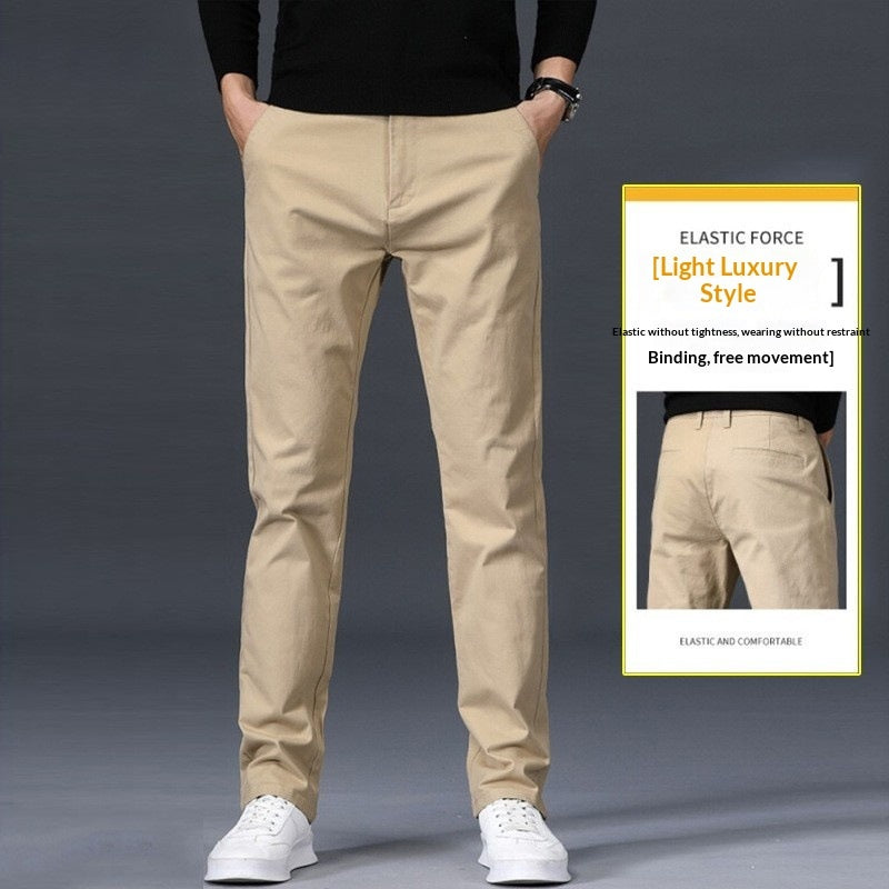 Pantalón Casual para Hombre Corte Recto con Elasticidad – Estilo Cómodo y Moderno