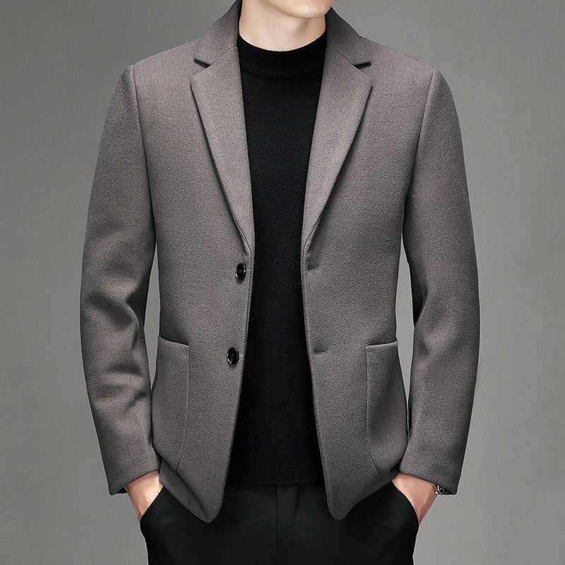 Saco de Vestir de Lana para Hombre – Chaqueta Elegante de Otoño e Invierno