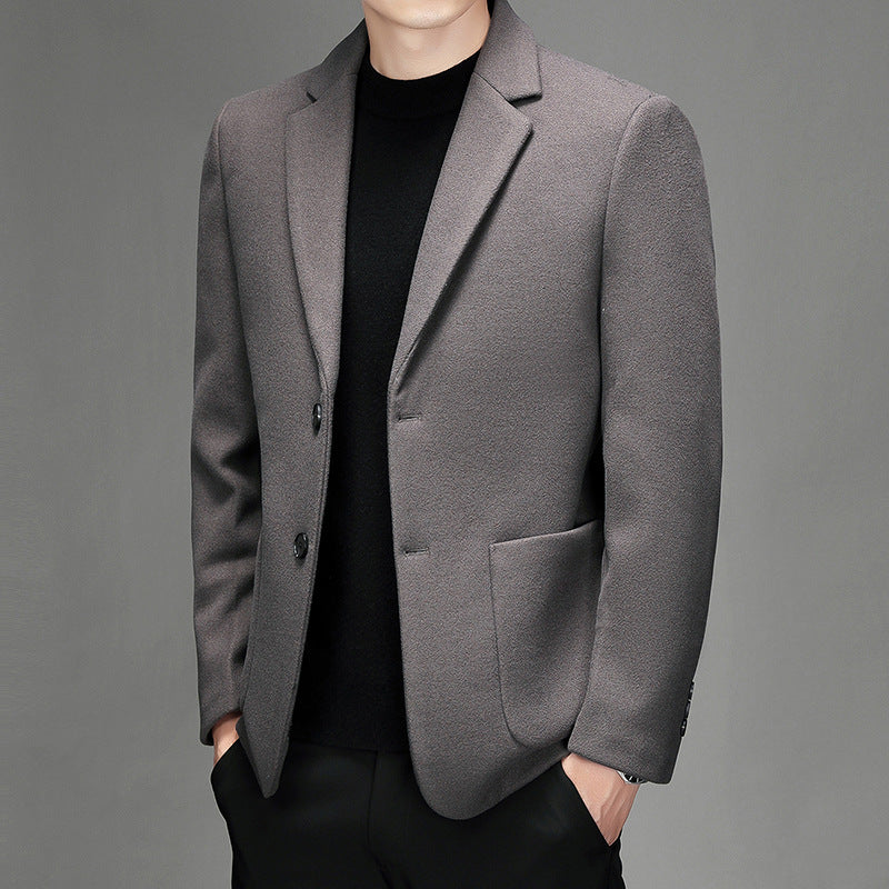 Saco de Vestir de Lana para Hombre – Chaqueta Elegante de Otoño e Invierno