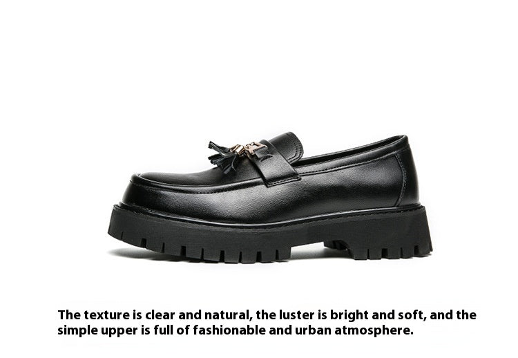 Zapatos de Cuero Negro para Hombre Estilo Británico – Elegantes Zapatos Formales