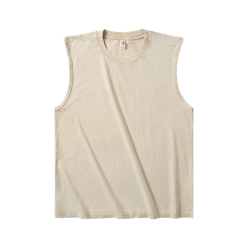 Camiseta sin manga para. Hombre de algodón camiseta suelta