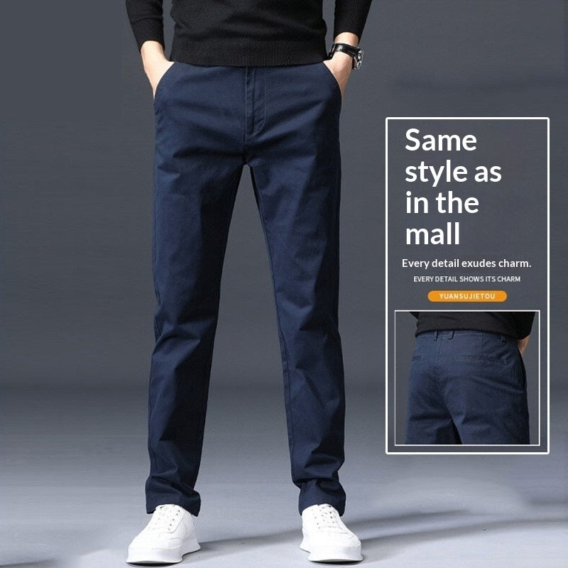 Pantalón Casual para Hombre Corte Recto con Elasticidad – Estilo Cómodo y Moderno