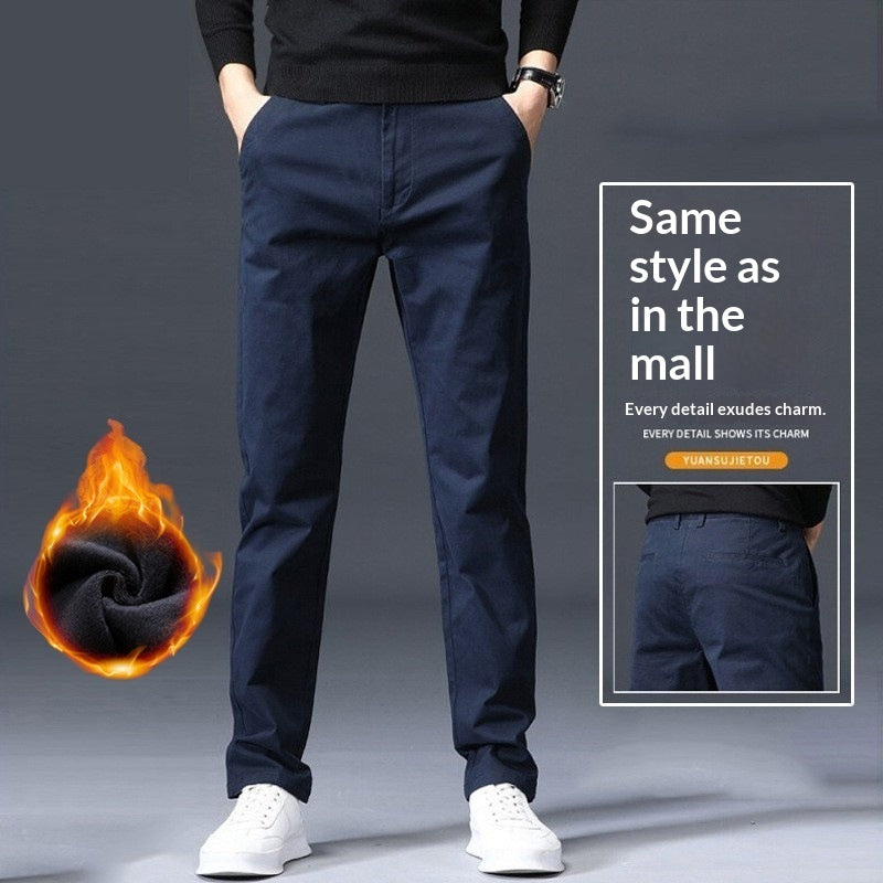 Pantalón Casual para Hombre Corte Recto con Elasticidad – Estilo Cómodo y Moderno