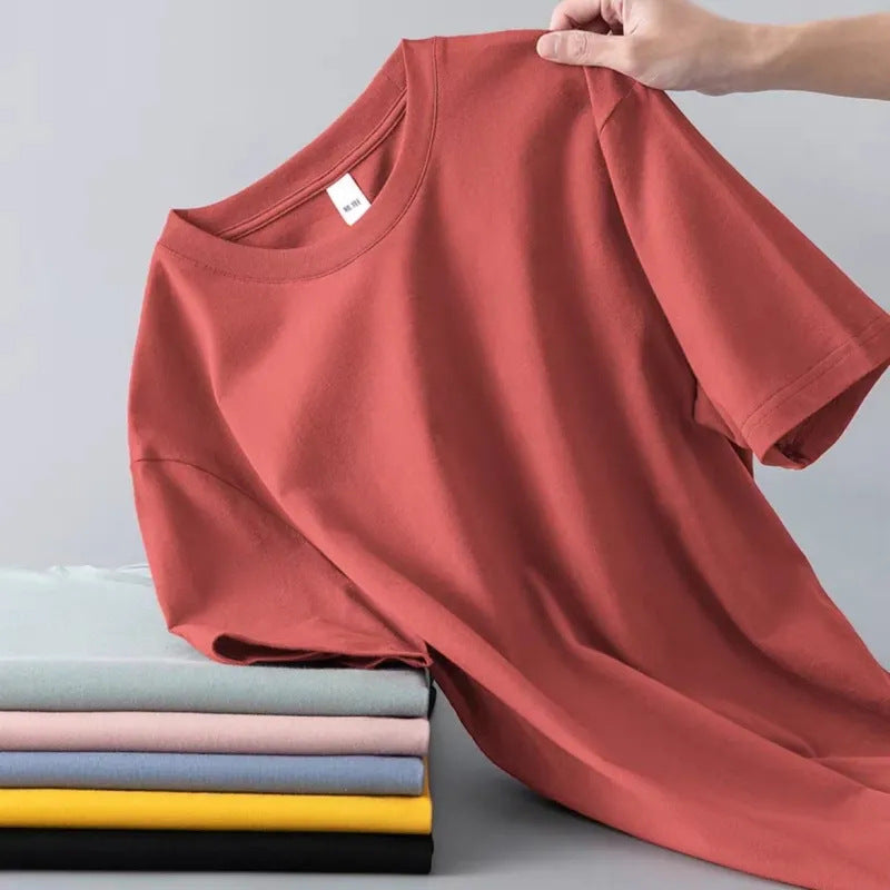 Camiseta de Verano para Hombre Manga Corta – Estilo Casual Holgado y Versátil