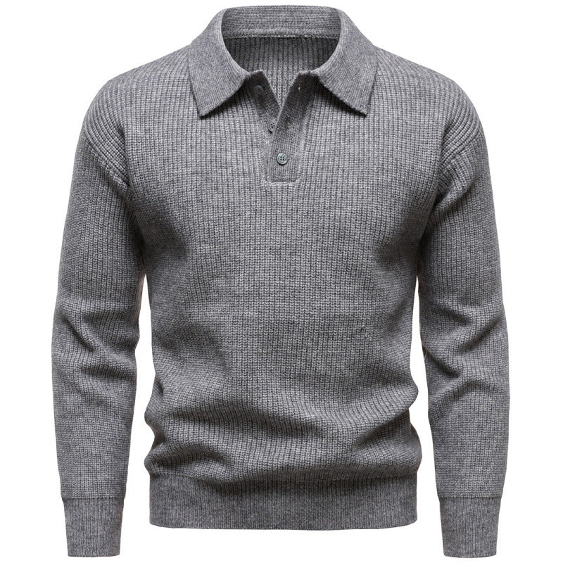 Suéter Polo de Estilo Británico para Hombre – Elegante y Casual