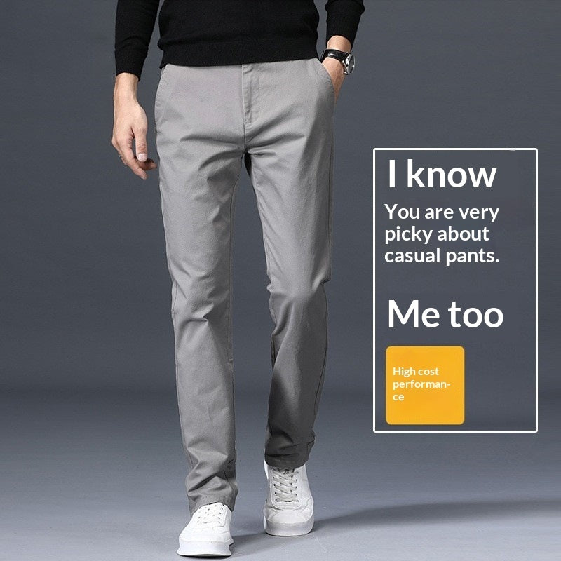 Pantalón Casual para Hombre Corte Recto con Elasticidad – Estilo Cómodo y Moderno