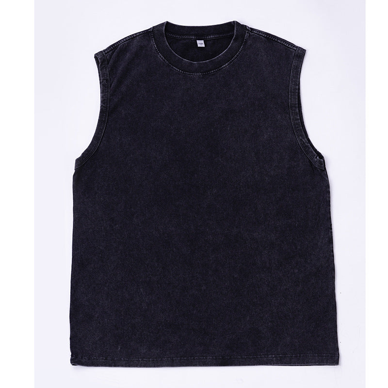 Camiseta sin manga para. Hombre de algodón camiseta suelta