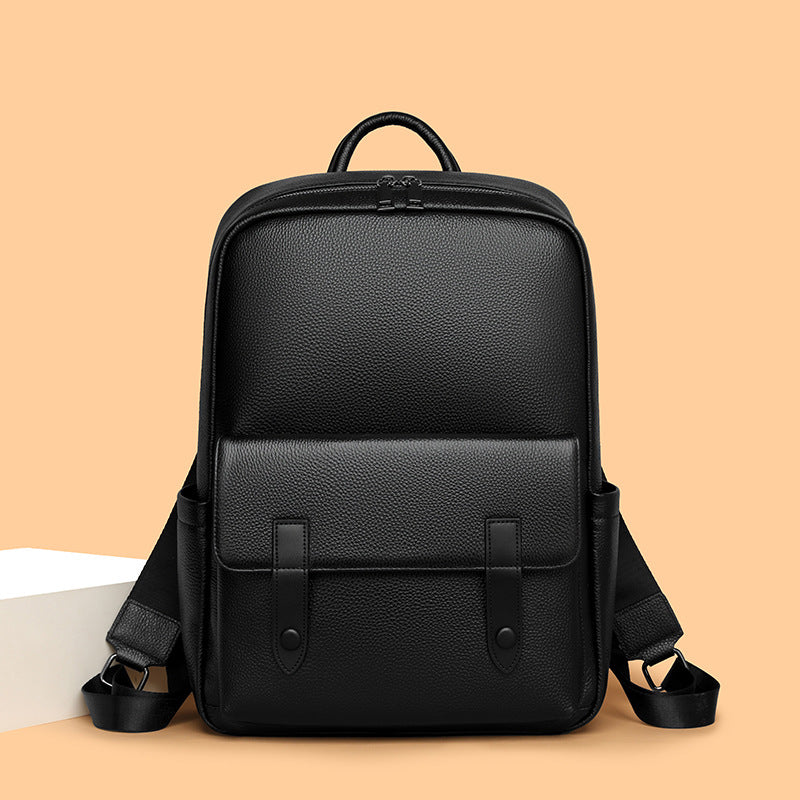 Mochila de Cuero para Hombre de Gran Capacidad – Estilo Elegante y Multifuncional