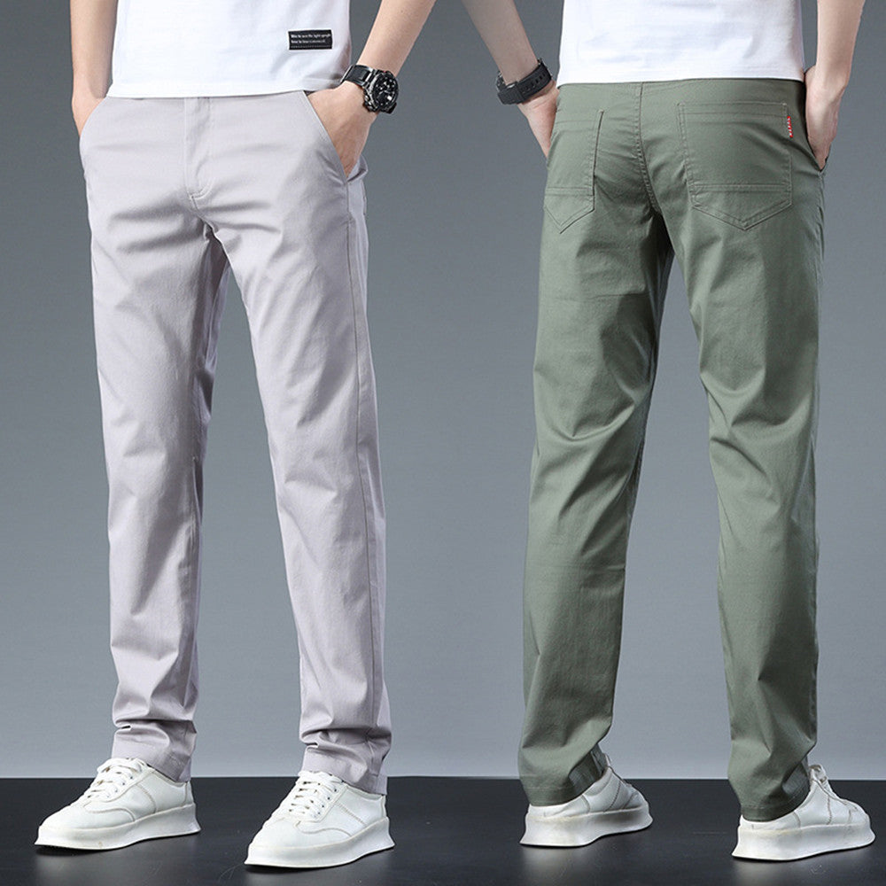 Pantalón Casual de Algodón para Hombre Color Gris – Estilo Elegante y Cómodo
