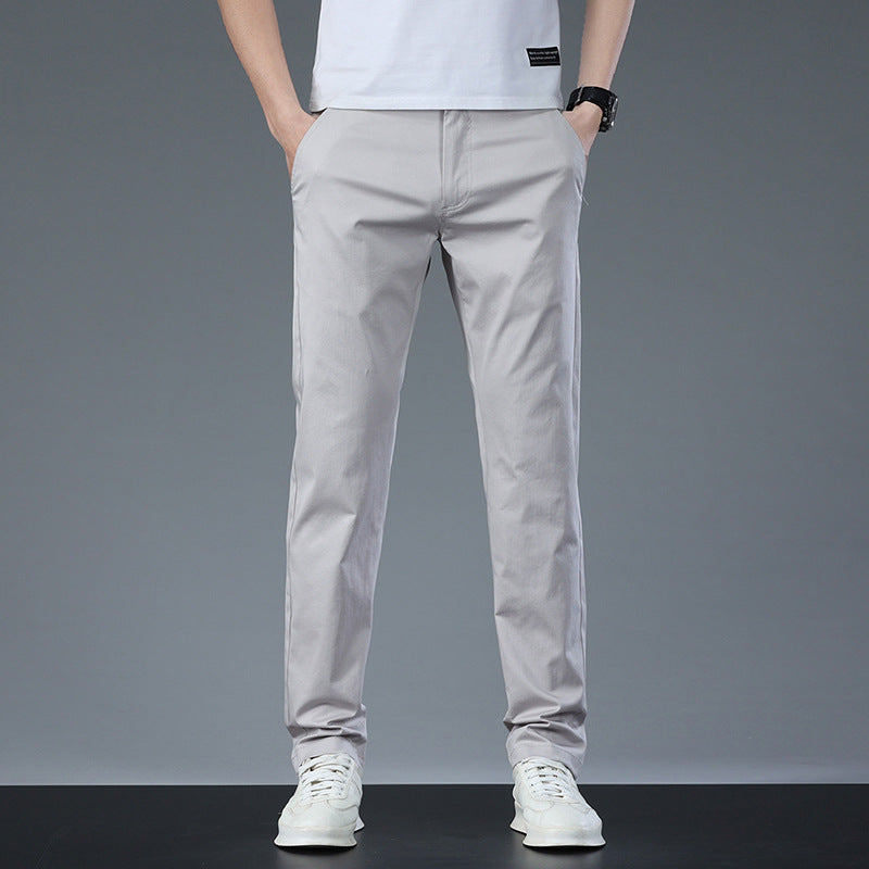 Pantalón Casual de Algodón para Hombre Color Gris – Estilo Elegante y Cómodo